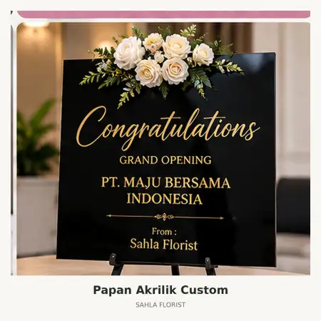 Papan Bunga Akrilik Barito Utara